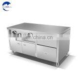 Stainless Steel Center Island Work Bench For Fast Food Restaurant thumbnail-4