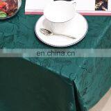 Chinese Reliable Products Jacquard Waterproof Green Dining Party Hotel Cheap Table Clothes Rectangular Table Cloth Wedding thumbnail-3