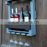 Custom Small Wooden Wall Mounted Wine Rack,vintage Wood Wine Racks thumbnail-2