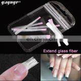 2021 New Arrival Custom Label Nail Supply 57mm 100pcs/bag Fiberglass Nails Extension UV Acrylic Builder Nail thumbnail-4