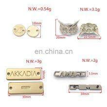 Hot Selling Engraved Small Logo Tag Custom Metal Pendant Charm Jewelry Tag Necklace Underwear thumbnail-2