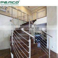 New Design Interior 304 Stainless Steel Pipe Stair Handrail thumbnail-3