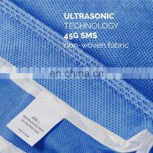 Disposable Sterile Hospital Patients Surgical Gown Sms Knitted Cuffs Ppe Nonsurgical Gowns thumbnail-4
