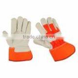 Split Leather Safety Gloves With Patch Palm thumbnail-2