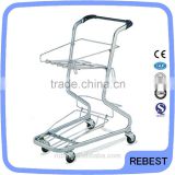 Japanese Style Supermarket 30kg two-deck shopping cart