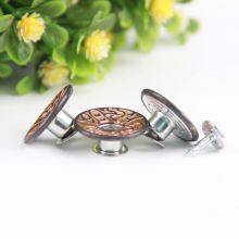 17mm Open Hole Shank Button With Aluminum Nail With Logo for Jeans Jacket Pants thumbnail-2