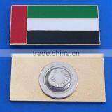 Handmade Country Flag Soft Enamel Invenory Magnet Lapel Pin for Uae National Day thumbnail-1