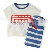 2016 Foreign Trade Baby Boy Cloth Cute Boy 12M-4Y Summer Harlen Outfits Cloth Sets Pure Cotton Shirt+Shorts Clothing Suits Sets thumbnail-3
