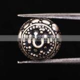 Oxidized Cap Pure 925 Solid Sterling Silver Wholesale Beads thumbnail-1