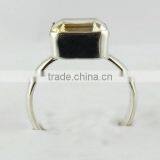 Secret !! Yellow Citrine 925 Sterling Silver Ring, 925 Silver Jewellery, Indian Silver Jewellery thumbnail-5