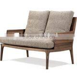 Wood Frame Linen Sofa Modern Living Room Furniture Guangdong Sectional Sofa Design thumbnail-2