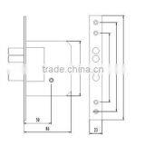 Steel Nickel Painted Key Lock Body thumbnail-2