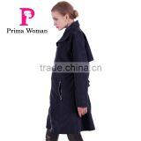 2016 Spring Latest Design Light Fashion Long Women Trench Coat thumbnail-6