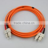 SC PC MM Duplex patch cord OEM low insertion loss Fiber Optic patch cord