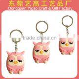 Factory Wholesale 3d Rubber Animal Shape Keychain, Lovely Anime Keyrings thumbnail-2