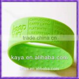 Personalized new design silicone bracelet for plastic crafts