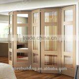 Veneer Laminated Wood Door Prices Unfinished Wood Exterior Door Folding Door thumbnail-1