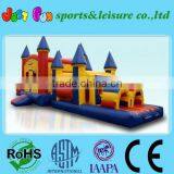 44ft long castle obstacle combo inflatable castle obstacle course