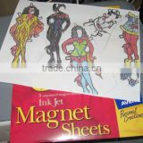 magnetic paper for inkjet printer,0.3mm thickness,printable magnetic paper,magnet sheet