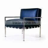 Armchair in leather BS611-1#