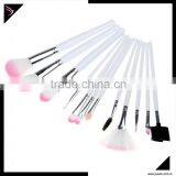 High Quality White Personalized Makeup Brush Set With Bag