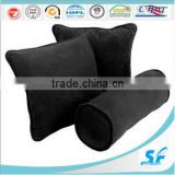 black color home hotel decor cushion cotton bolster pillow