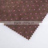 100% Polyester Knitting Soft Velvet Decoration Home Textile Fabric Brush Caulking Process Fabric