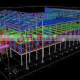 Tall Light Steel Framwork Building / Construction With Mezzanines