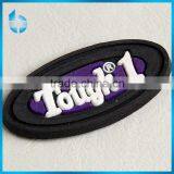 Eqxquisite Quality Garment Accessory Designer Branding Cloth Soft Pvc Raised Rubber Label Manufacturer thumbnail-1