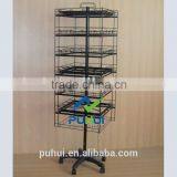 Floor Metal Revolving Peg Display Stand From China Factory thumbnail-1