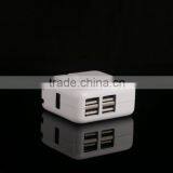 4-Port 5V/4A Compact USB Wall Charger/Portable Charger All-In-One Travel Charger for IPhone, IPad, IPod, Smartphones, 5V Tablets thumbnail-1