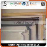 Pvc Square Rainwater Gutter 5.2'' or 7'', Custom Size Pvc Rectangular Gutter