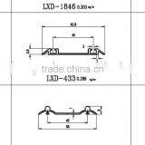 Extruded Aluminium Profiles Sliding Door Profile Lower Track C-739 thumbnail-4