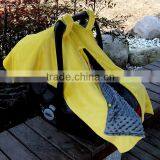 Hot Selling Luxurious Outdoor Minky Comfort Infant Baby Best Car Seat Cover thumbnail-1