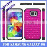 China Factory Price For Samsung Galaxy S6/S6 Edge Bling Diamond Shockproof Silicon Case thumbnail-3