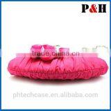 2015 New Arrival Women Soft Monogrammable Seersucker Cotton Stripe Material Seersucker Cosmtic Bag Makeup Bag S thumbnail-2