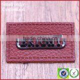 Embossed Jean Metal Logo Plate Real Custom Leather Patches PU Patch For Beanies thumbnail-5