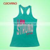 Custom Printed Gym Singlets, Polyester Gym Singlet, T Back Singlet thumbnail-1