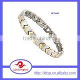 Black Heart Couple Anti-radiation Magnetic Bracelet Stainless Steel Energy Bracelet thumbnail-2