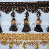 Best Sell Tassel Fringe for Curtains and Cushion,curtain Tassel Lace thumbnail-1
