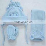 Polar Fleece Hat Scarf Gloves Baby Sets. thumbnail-1