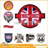 Wholesale High Quality Cheap Fashionable Garment Patch Custom Embroidered Club Woven Patch thumbnail-3