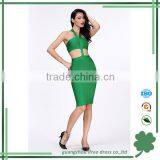 High Fashion Halter Neck Western Style Girl Party Wear Dress thumbnail-1