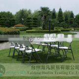 6FT Folding Portable Plastic Picnic Table /outdoor Picnic Table Folding in Half /cheap and Light Camping Table thumbnail-4