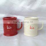 Hot Sale Red Ceramic Mug His Mug