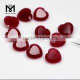 Faceted Heart Cut 18 x 18 mm Red Quartz Loose Jade Stone thumbnail-3