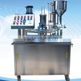 Rotary honey PP cup filling sealing machine with date printer