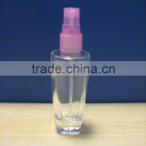 small capacity toner glass bottle with pump spray
