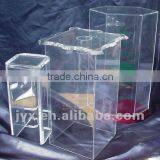 2015 Fashional Acrylic Charity Collection Box