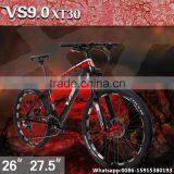 high quality 26inch MTB bike 30speed mountain bicycle 27.5inch mountain bike can OEM Italy flat welding